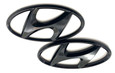 BLACKOUT "H" Logo Replacement Badges 2pc SET for 2024+ Kona (Gloss or Matte)  BLACKOUT "H" Logo Replacement Badges 2pc SET for 2024+ Kona (Gloss or Matte)