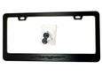 Satin Black Stinger License Plate Frame Stainless Steel