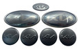 2017-2021 NIRO Nightfall NEW KIA LOGO Badges Smoke Black 7pc Set 