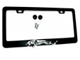 Satin Black JAGUAR License Plate Frame Stainless Steel TYPE 2