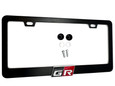 Satin Black GR Logo License Plate Frame for Supra/GR86/Corolla (Type 2) 