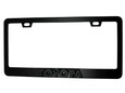 Satin Black TOYOTA License Plate Frame Stainless Steel  