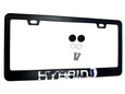 Satin Black HYBRID License Plate Frame Stainless Steel   Satin Black HYBRID License Plate Frame Stainless Steel