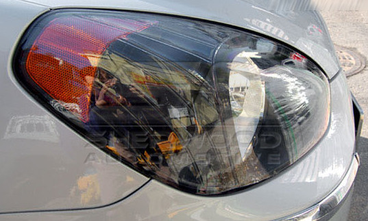 06+ Accent Black Bezel Headlights Korean Auto Imports