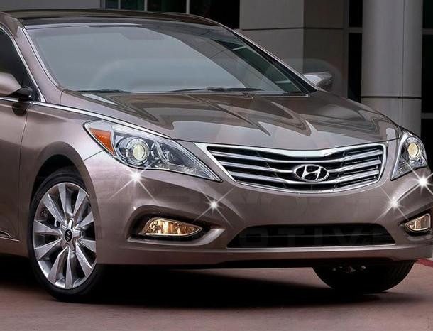 2012+ Azera HG/5G Chrome Bumper Molding Set 4pc Front/Rear - Korean ...