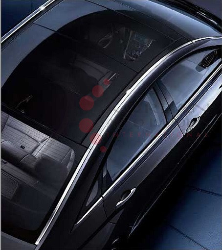 20112013 Sonata YF i45 OE Chrome Roof Molding Replacement Set 6pc