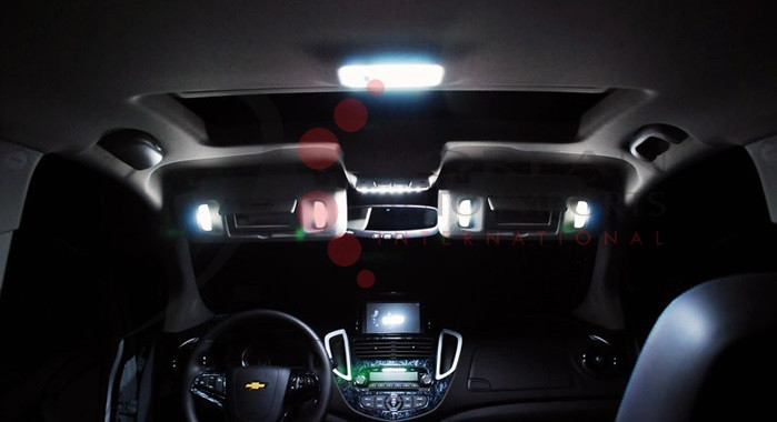 Kit Illuminazione Interna LED 6000K Bianco Freddo Per Opel Mokka, MaXtron, Plug & Play, 9 Pezzi