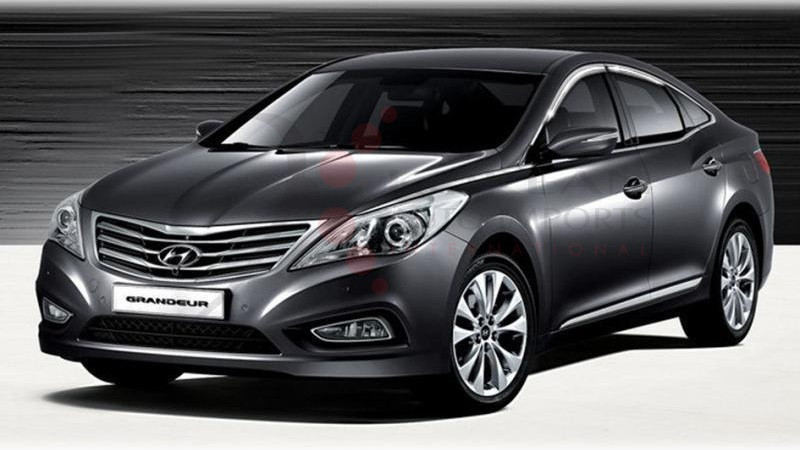 2012+ Azera HG/5G Chrome Window Vent Visors Set 4pc - Korean Auto Imports