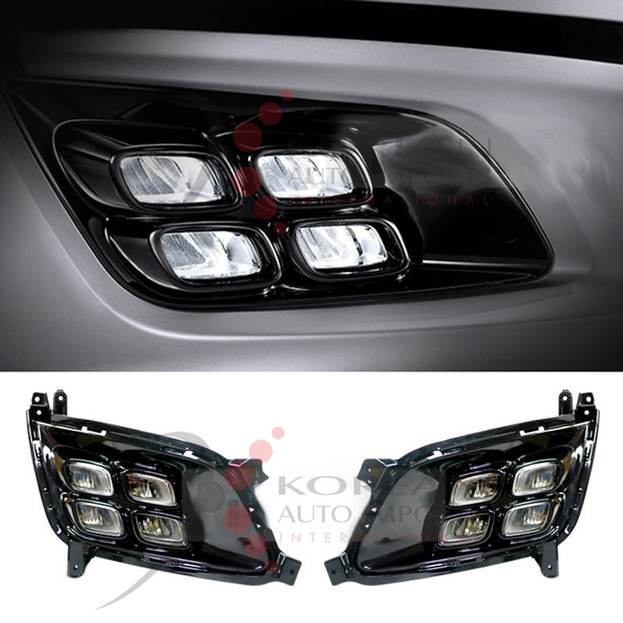 2014+ Optima K5 OE LED DRL Fog Lights Set 4pc Korean Auto Imports