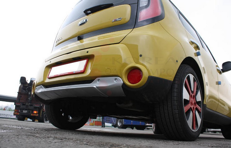 2014+ Soul Silver Skid Plate Set 2pc Front/Rear Korean Auto Imports