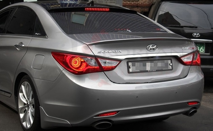 Flat Black Rear Trunk Spoiler Wing For 2011-2014 Hyundai Sonata YF Sedan – Flexible Polyurethane