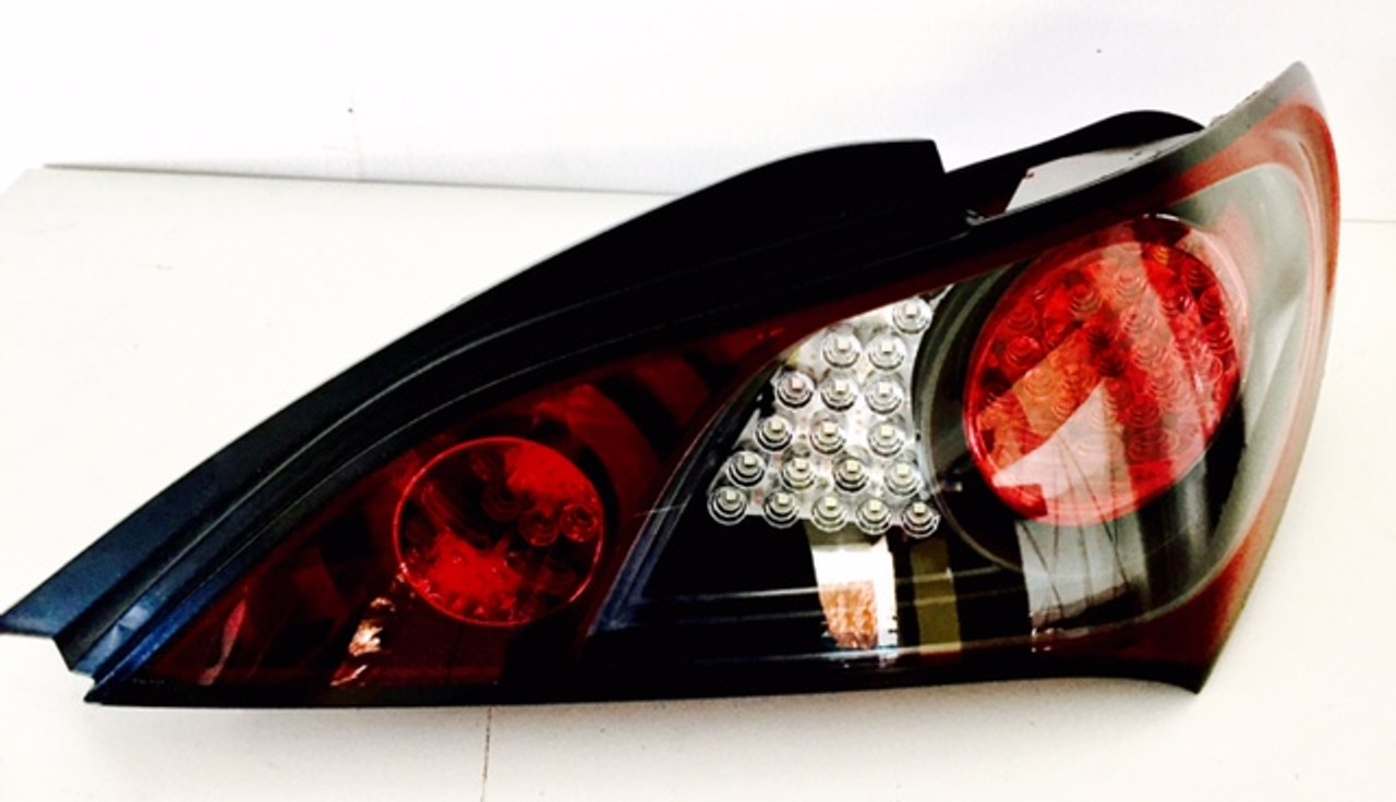 Hyundai Genesis Coupe Custom black tinted bezel LED taillight genuine