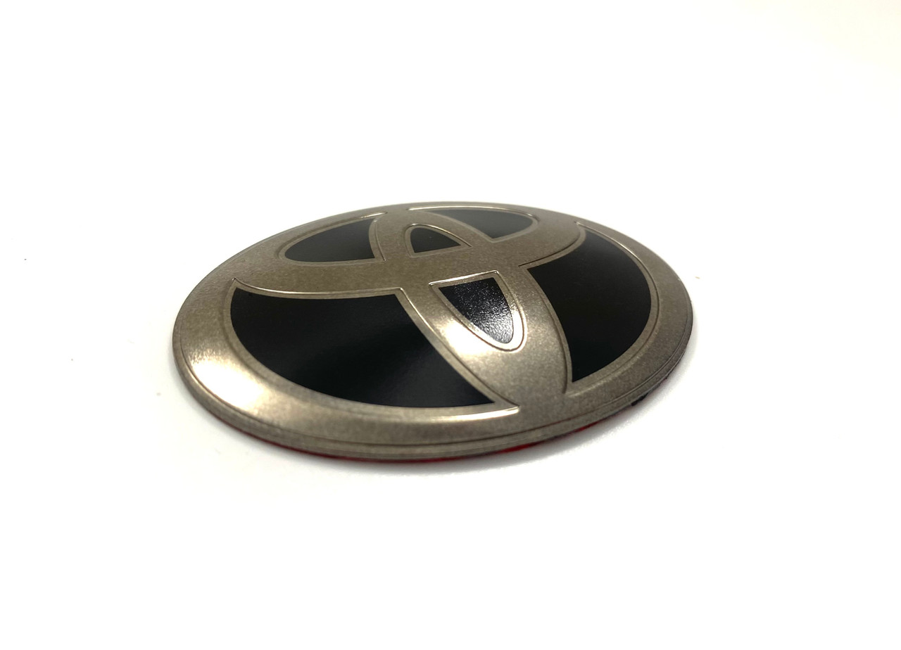 black chrome toyota steering wheel emblem overlay emblem logo badge