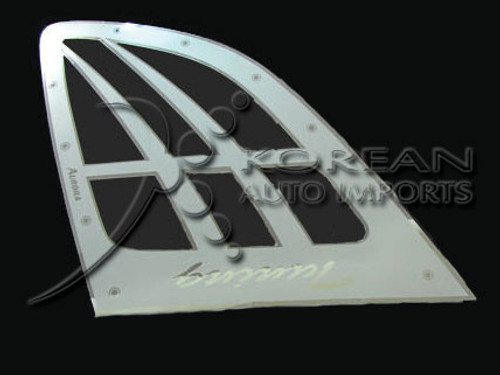 2007 Santa Fe Chrome Side Window Covers 2007 Santa Fe Chrome Side Window Covers