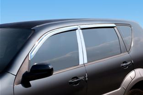 Rexton Chrome Window Visors