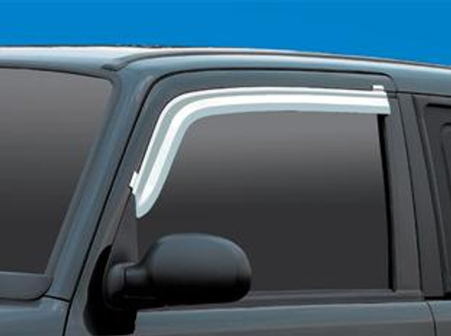 Korando Chrome Window Visors Korando Chrome Window Visors
