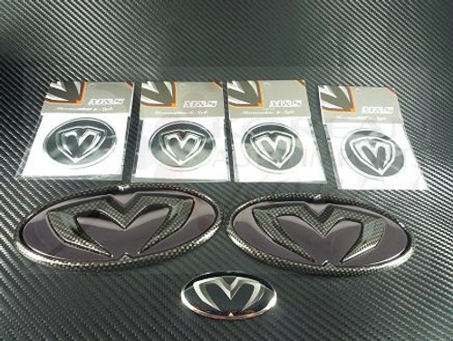 Borrego / Mohave M&S Black Carbon 7 Piece Emblem Package