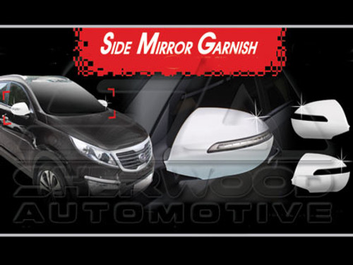 2011+ Sportage R Chrome Mirror Covers for LED Version 2011+ Sportage R Chrome Mirror Covers for LED Version
