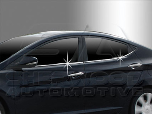 2011+ Elantra MD Chrome Window Sill Set 2011+ Elantra MD Chrome Window Sill Set