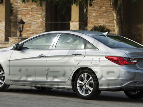 2011+ Elantra MD Stainless Steel Chrome Door Pillars 6pc 2011+ Elantra MD Stainless Steel Chrome Door Pillars 6pc