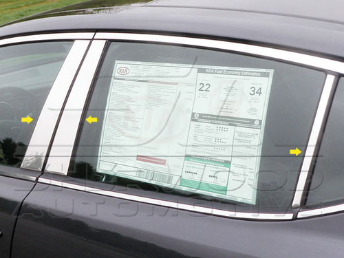 2011+ Optima K5 Chrome Door Pillars 6pc 2011+ Optima K5 Chrome Door Pillars 6pc