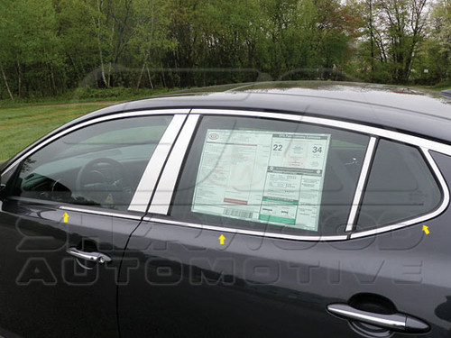 2011+ Optima K5 Chrome Windows Sill Set 6pc 2011+ Optima K5 Chrome Windows Sill Set 6pc