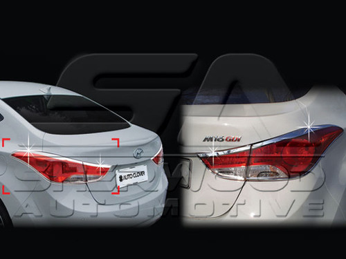 2011+ MD Elantra Chrome Taillight Trim Set 4pc 2011+ MD Elantra Chrome Taillight Trim Set 4pc