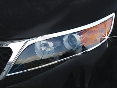 2010-2012 Sorento R Chrome Headlight Trim Set