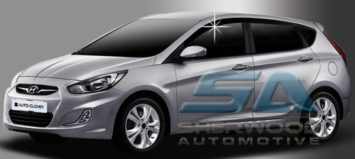 2012+ Accent 5 Door Smoke Tinted Window Visors 2012+ Accent 5 Door Smoke Tinted Window Visors