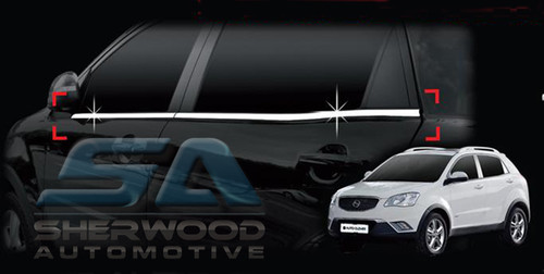 2011 + Korando C Chrome Window Sill Set 4pc 2011 + Korando C Chrome Window Sill Set 4pc