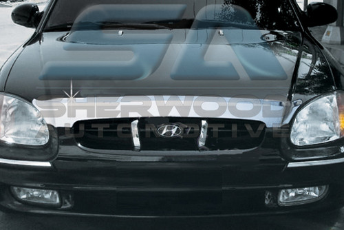 2001-2005 Sonata EF Chrome Hood Bug Guard Deflector
