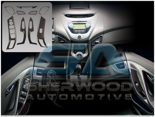 2012+ Elantra MD Carbon Look Interior Dash Trim Kit