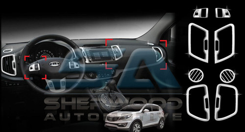 2011+ Sportage R SL Chrome Interior Kit TYPE 2