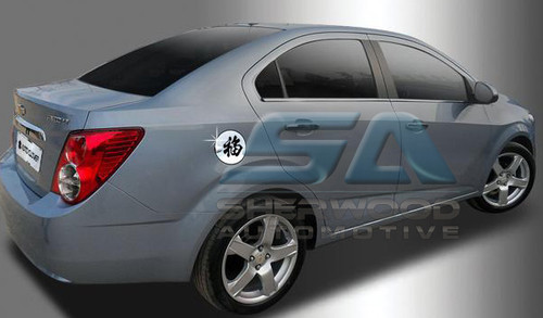 Chevy Spark 4 door Symbol Chrome Fuel Door Cover