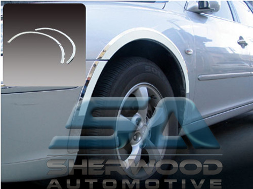 Azera Deluxe Chrome Molded Fender Trim Set 8pc Azera Deluxe Chrome Molded Fender Trim Set 8pc