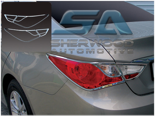 2011+ Sonata YF i45 Chrome Taillight Trim Set Type 2 2011+ Sonata YF i45 Chrome Taillight Trim Set Type 2