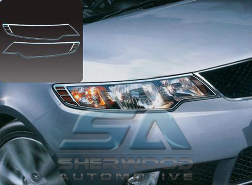 Forte Chrome Headlight Trim Set Type 2