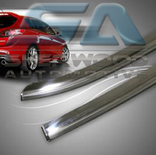 Actyon Stainless Steel Chrome Window Visor 4pc Actyon Stainless Steel Chrome Window Visor 4pc