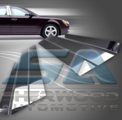 2011 + Accent Chrome Stainless Steel Door Pillars Post 6p