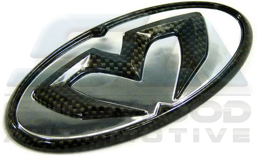 2010+ Rio/Pride M&S CARBON/CHROME Grill Trunk Steering Cap Emble 2010+ Rio/Pride M&S CARBON/CHROME Grill Trunk Steering Cap Emble