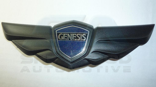 Genesis Matte Black Genuine Wing Badge