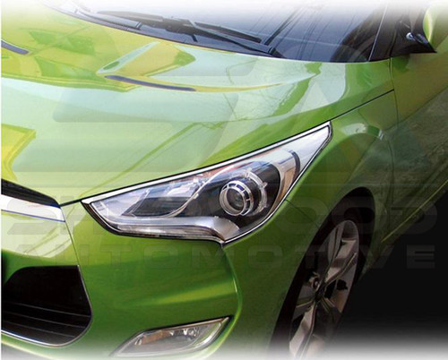 Veloster Chrome Headlight Trim Set 2pc