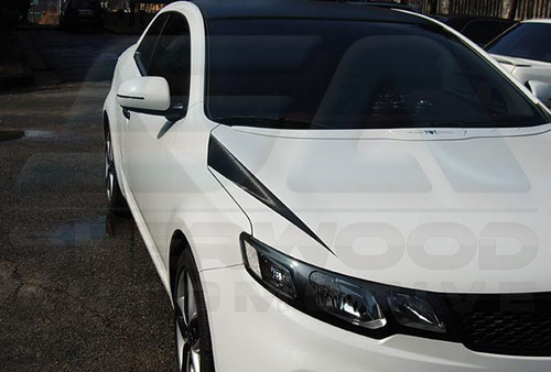 Forte Koup Carbon Fiber Hood Accent Set 2pc