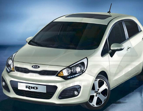 2012+ Rio 5 Door Chrome A-Pillar Trim Set 2pc