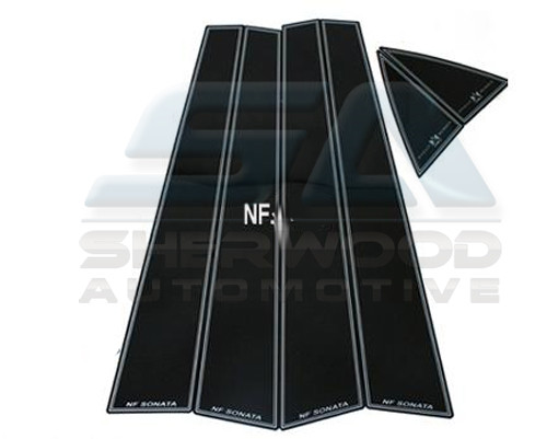 09+ NF Sonata Premium Black Gloss Door Pillar Post Set 6pc 09+ NF Sonata Premium Black Gloss Door Pillar Post Set 6pc