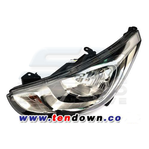 2012+ Accent Clear Reflector Headlights Set 2pc