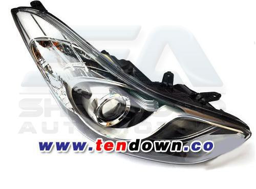 2011+ Elantra MD HID Clear Reflector Headlights Set 2pc