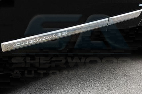 Jeep Liberty / Cherokee KK OE "Cherokee" Chrome Door Molding Jeep Liberty / Cherokee KK OE "Cherokee" Chrome Door Molding