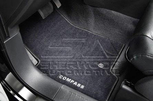 Jeep Compass Black Carpet Floor Mats - 4pcs Jeep Compass Black Carpet Floor Mats - 4pcs