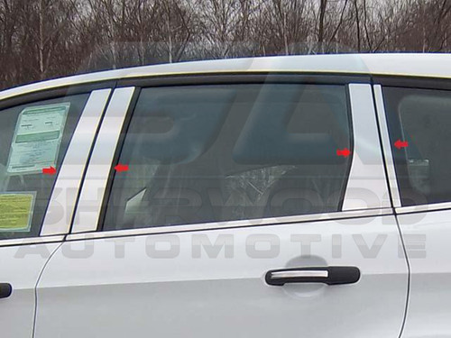 2013 Ford Escape CHROME Pillar Post Trim 8 pc 2013 Ford Escape CHROME Pillar Post Trim 8 pc